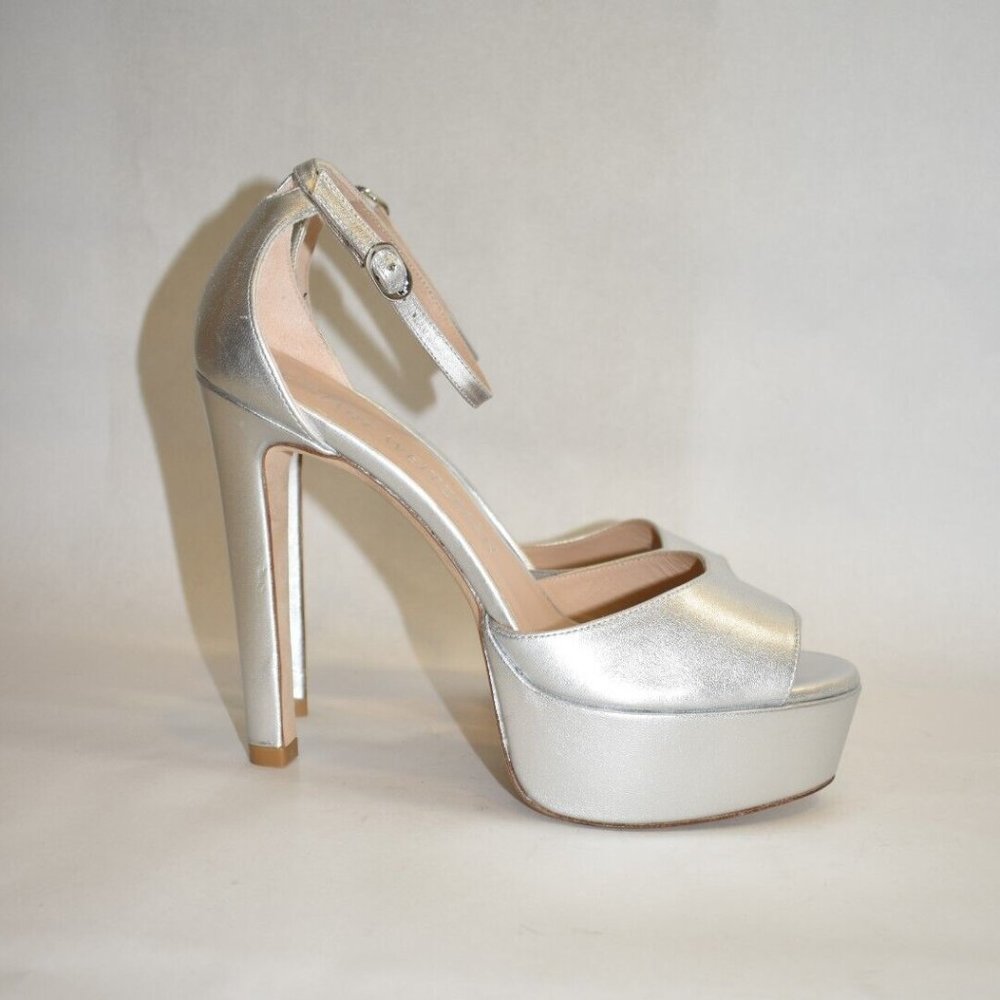 $550 Stuart Weitzman Disco Platform Sandals Eleva… - image 2